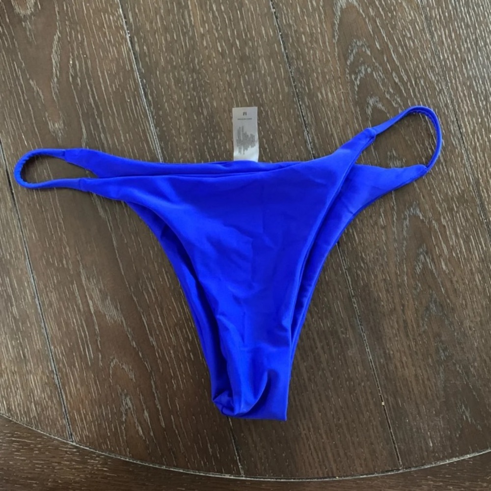 Blue bikini bottoms